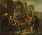 Bloemen Norbert van called Cephalus Peasants Playing Cards  - Hermitage
